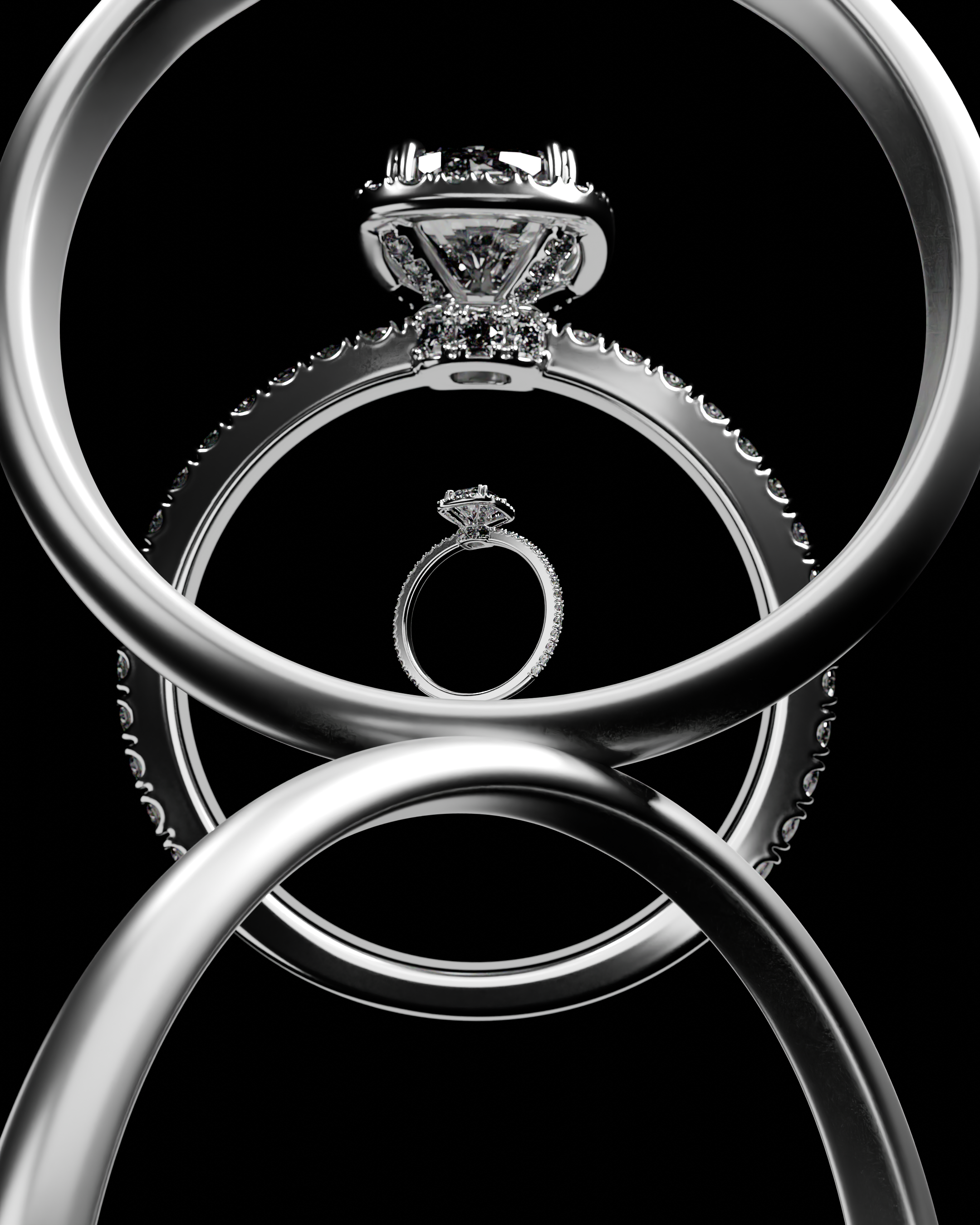 Handcrafted Rhodium Ring Icon